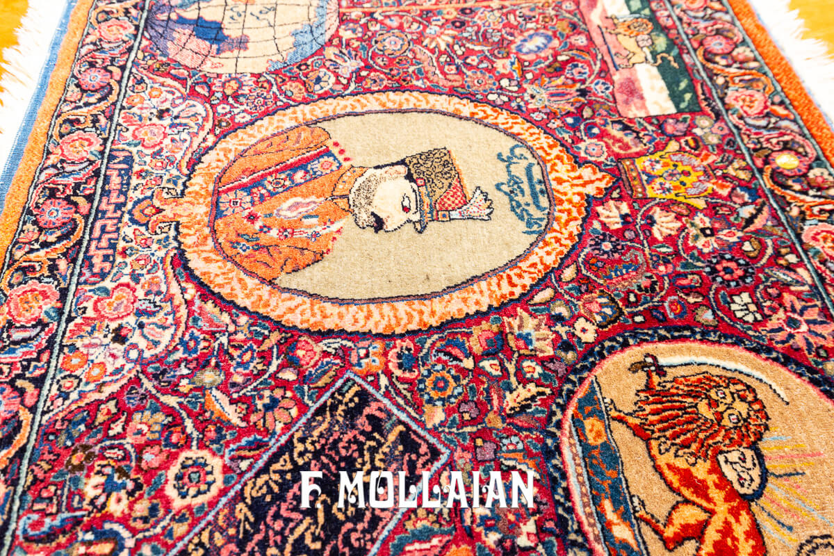 Tapis Pictorial Mashad Amoghli n°:882823